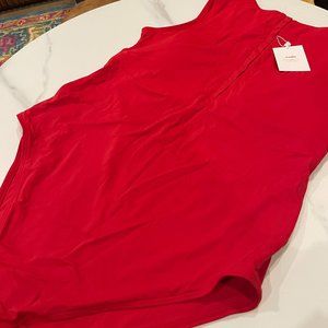 Andie Swim - The Malibu One-Piece in Cherry Red (Size XXL)